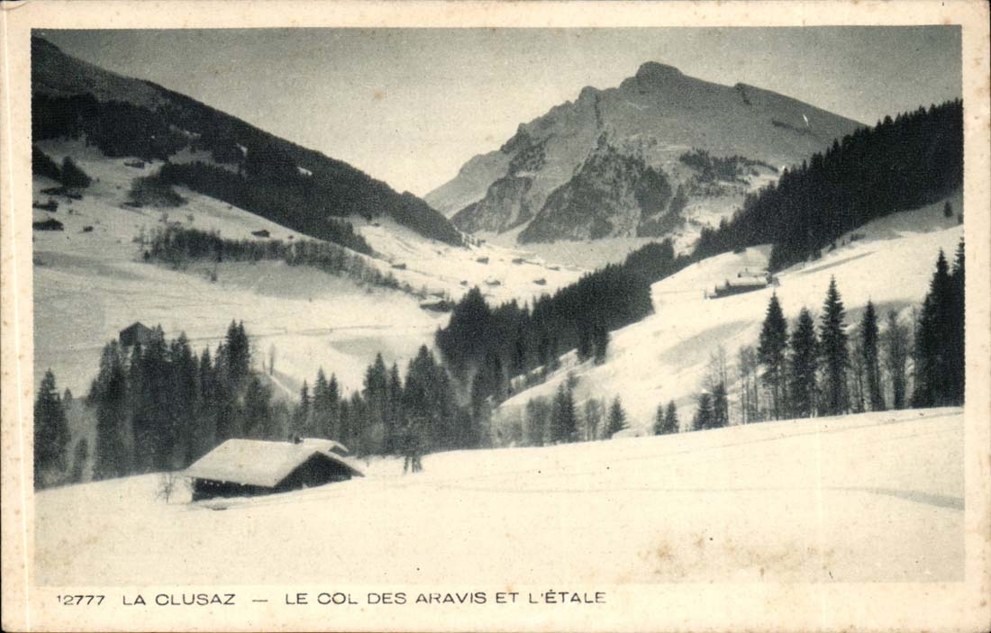La Clusaz CPA Le col des Aravis et l'etale