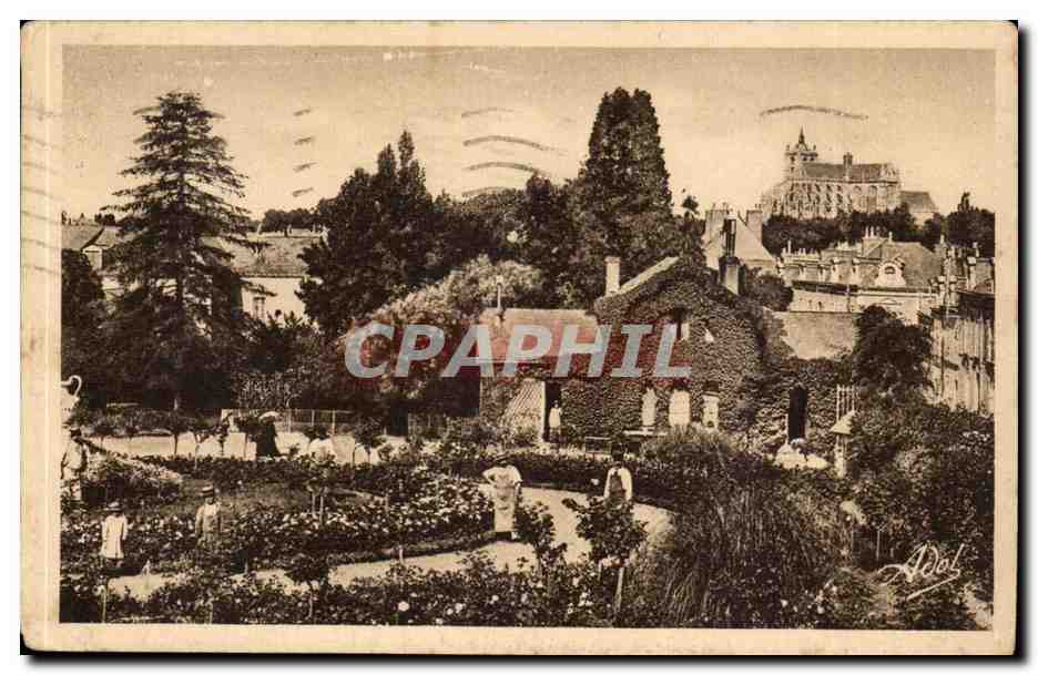 Le Mans CPA Jardin des plantes Un beau coin