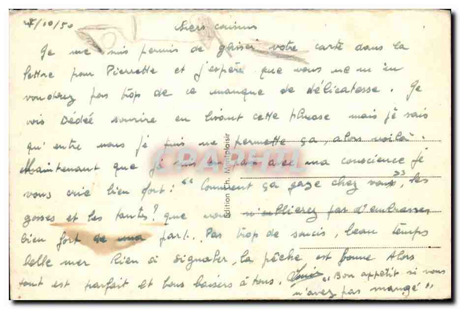 Metz — Vue d'ensemble sur la Porte des Allemands et la Cathédrale — édition 10111 — Verso
