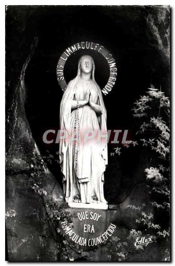 Lourdes CPA La vierge et la grotte