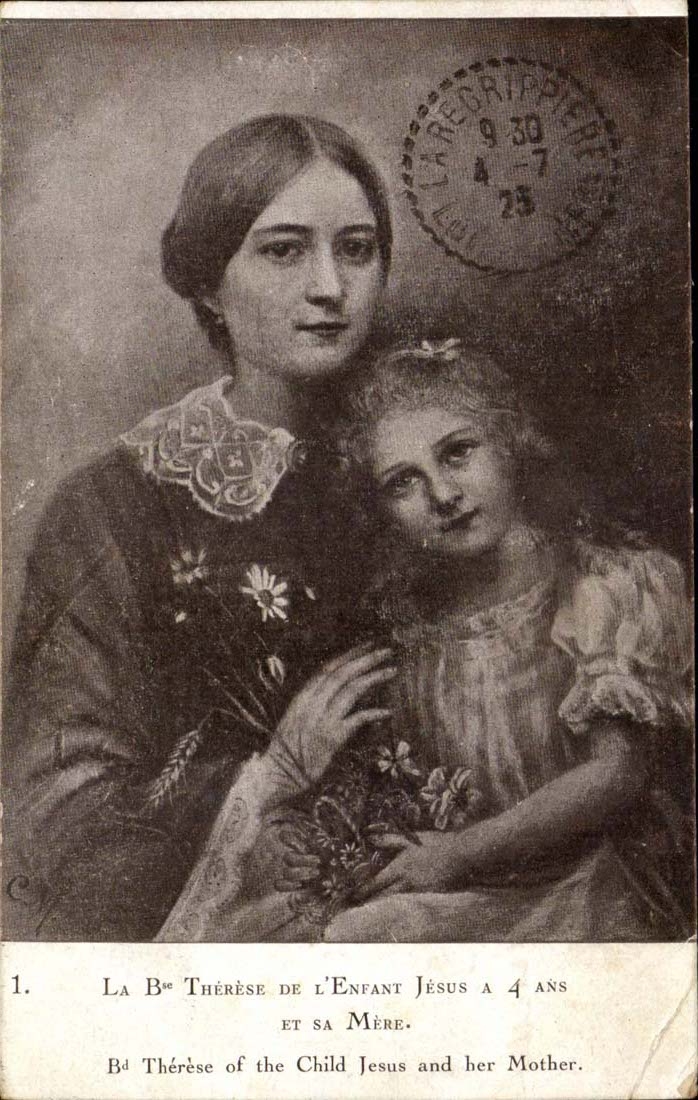 La Bse Therese de l'enfant Jesus a 4 ans et sa mere