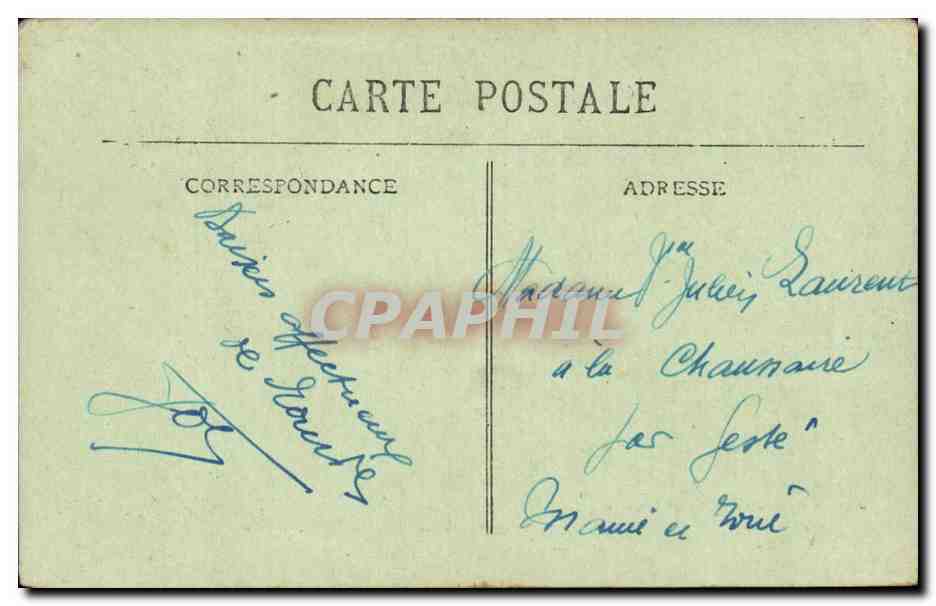 Lourdes CPA La grotte — Verso