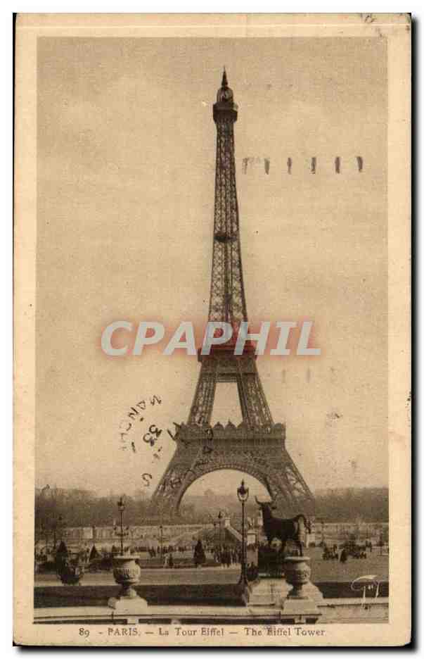 Paris CPA La Tour Eiffel