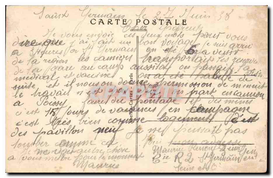 Camp de Saint-Germain-en-Laye — Vue du camp — Éditeur : Cartes Paris — Reverso