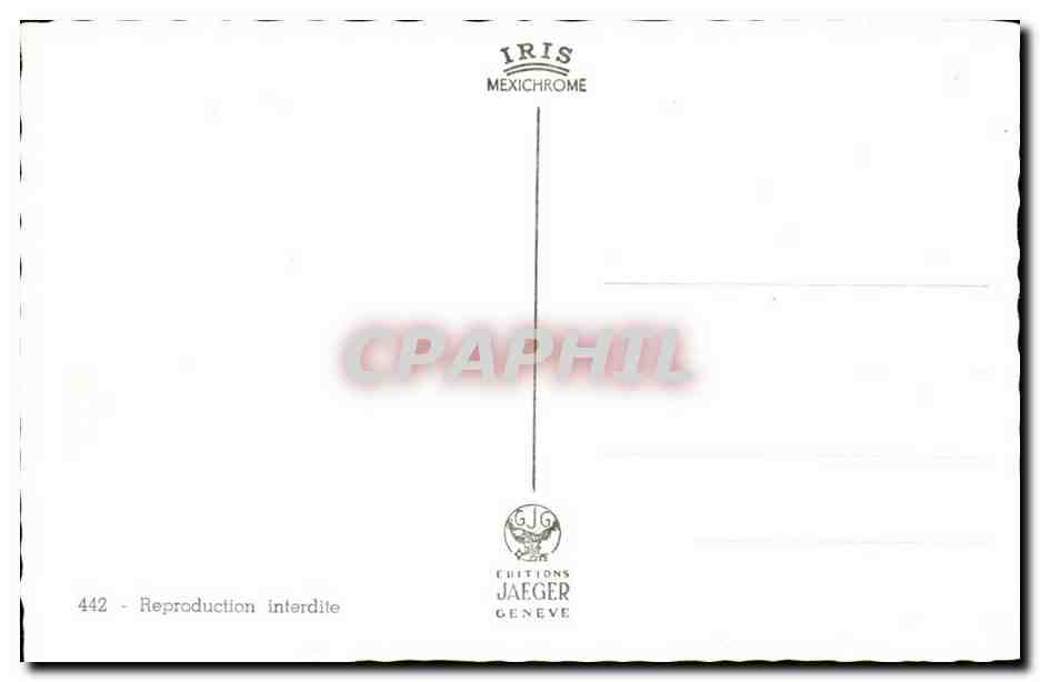 Suisse GEneve CPM — Rückseite