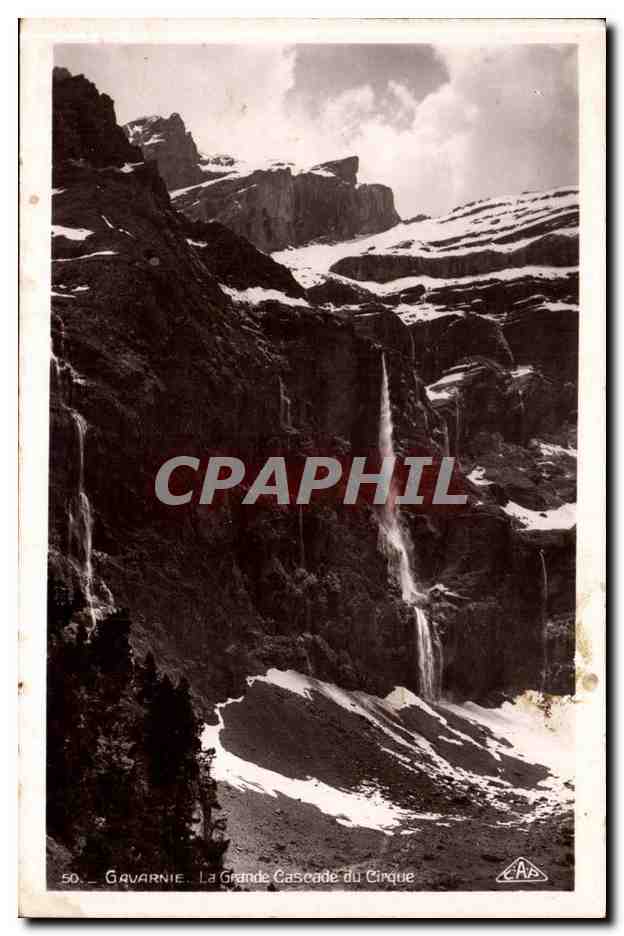 Gavarnie CPA La grande cascade du cirque