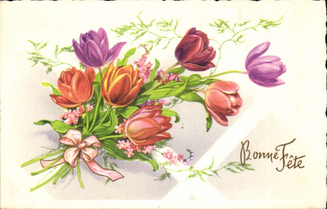 CPA FAntaisie Bonne Fete