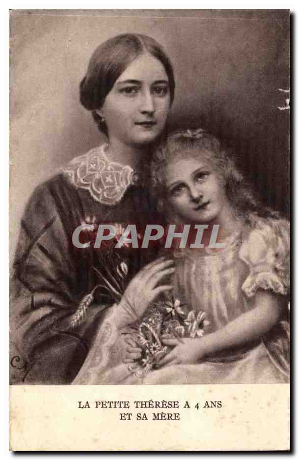 CPA La petite Therese a 4 ans et sa mere