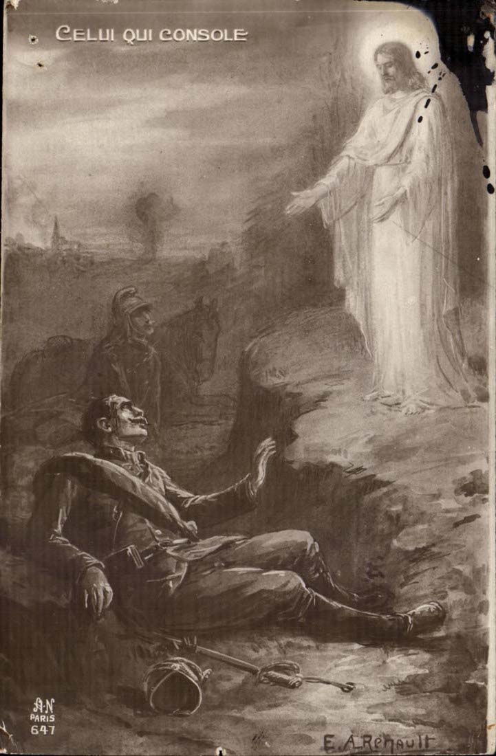 CPA CElui qui console (Christ militaria)