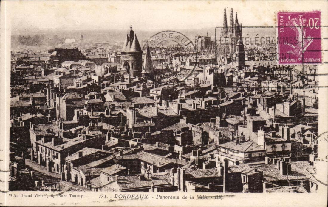 Bordeaux CPA Panorama de la ville