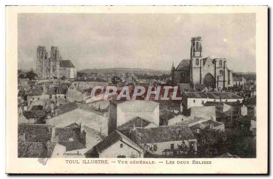 Pratthermon, Côte-d'Or — Vue générale — Les deux églises — Toul Illustré, n°4