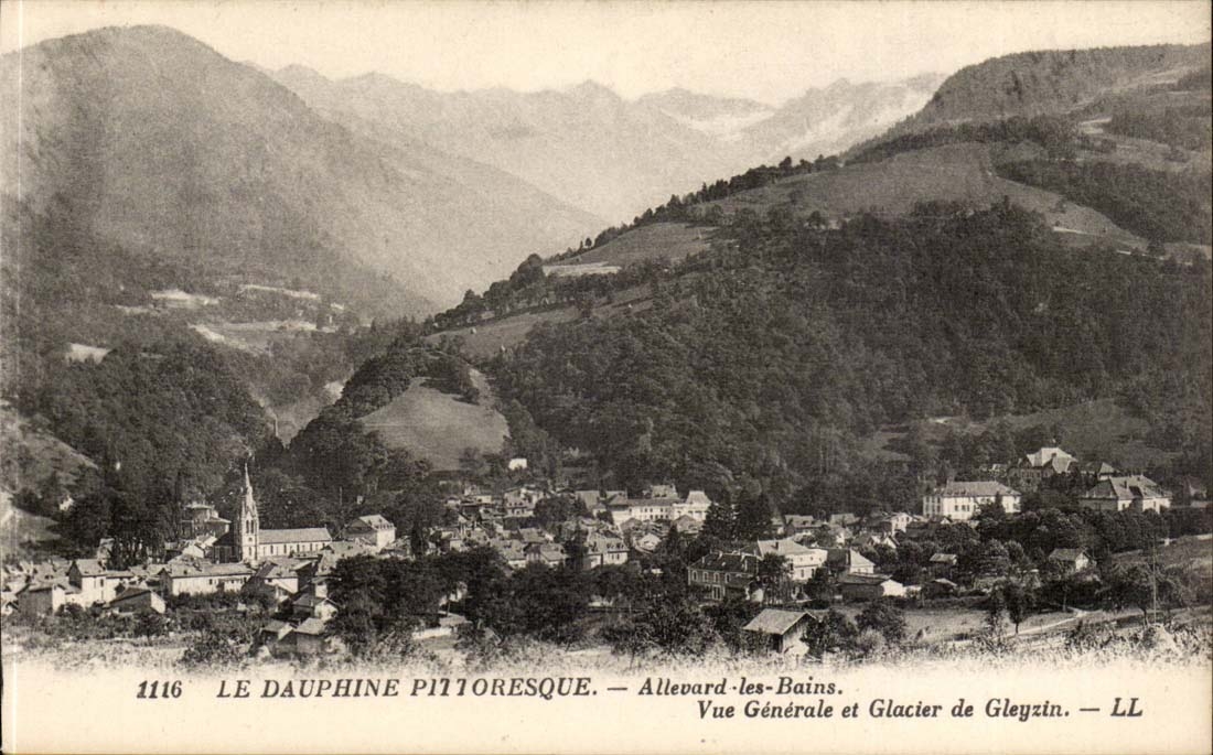 Allevard-les-Bains — Vue Générale et Glacier de Gleyzin — LL