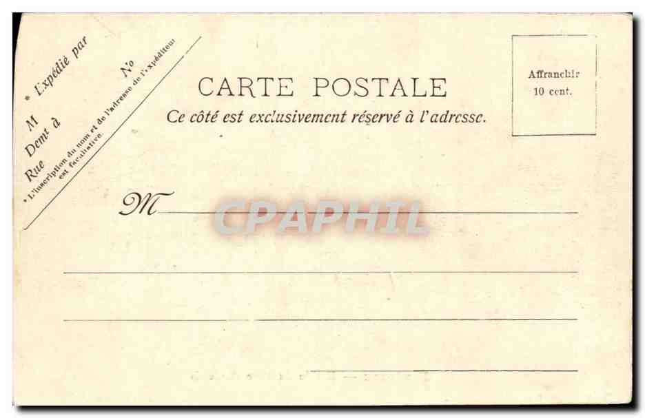 Bordeaux CPA Entree du parc Bordelais — Verso