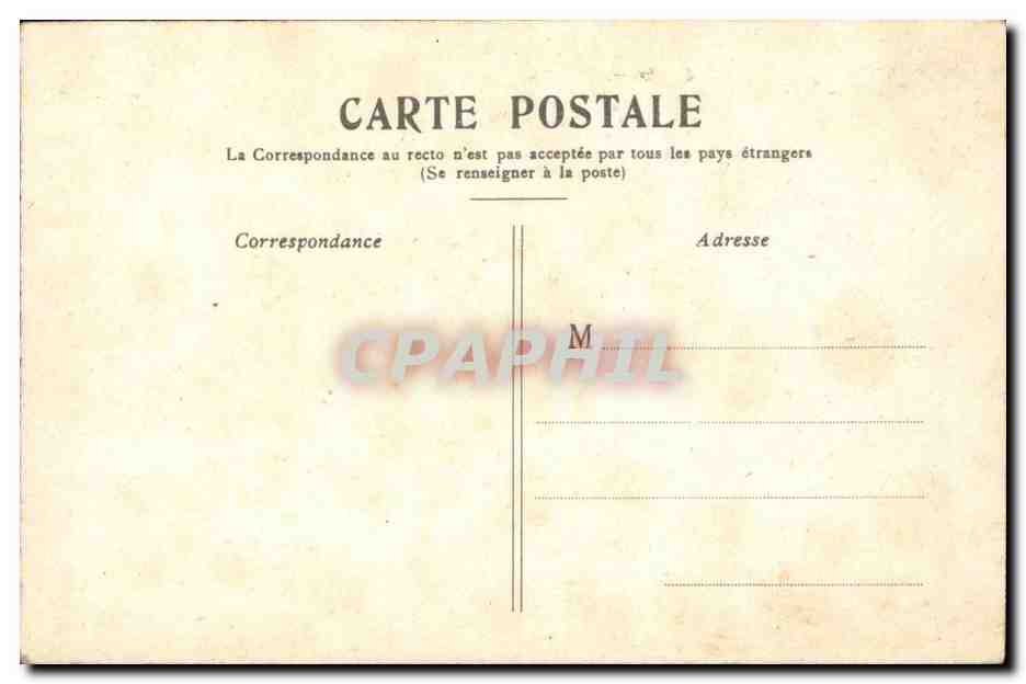 Paris CPA Place de la Bastille — Rückseite