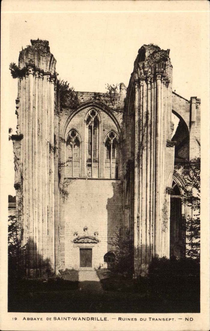 CPA Abbaye de Saint Wandrille Ruines du transept