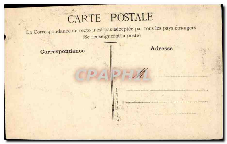 Lisieux CPA Manoir de Forneville — Rückseite