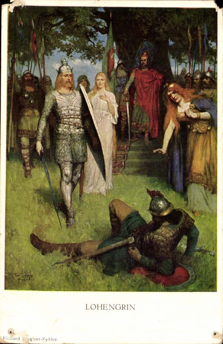 CPA Lohengrin (chevalier germanique)