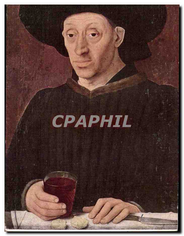 CPA Le maitre de 1456 L'homme au verre de vin