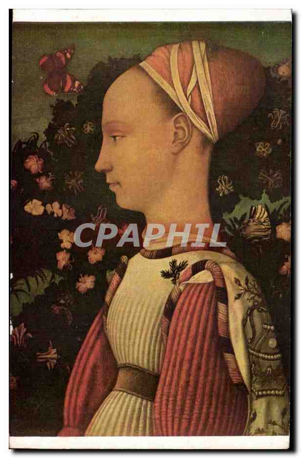 CPA Vittore Pisano dit Pisanello (vers 1380 1451) Portrait d'une princesse de la famille d'Este