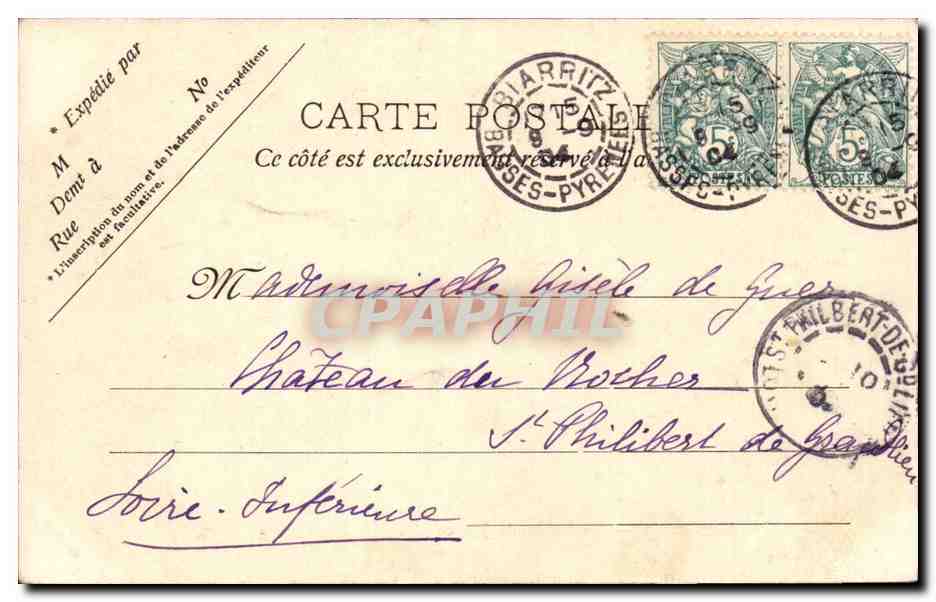 Bordeaux CPA Palais de justice — Verso