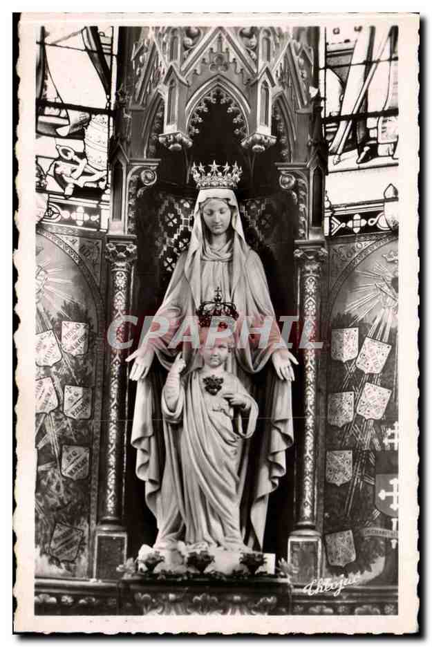 Statue de la Vierge — Basilique Notre-Dame du Sacré-Cœur, Issoudun (Indre) — Collection J. Kural - Éditions Modernes Théorjac