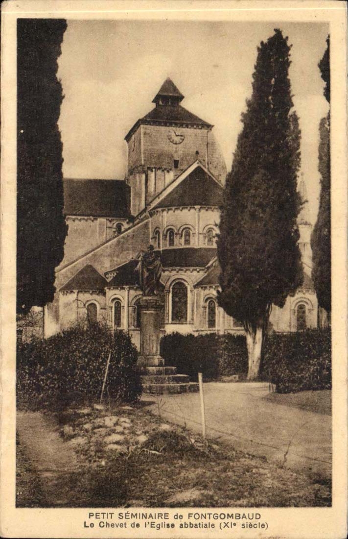 Le Petit Séminaire de Fontgombaud — Le Chevet de l'Église abbatiale (XIe siècle)