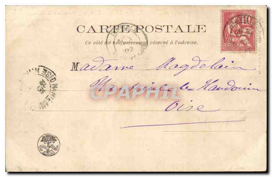 Janville CPA La bataille de Loigny (tableau de Duvaux) — Rückseite