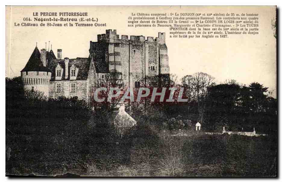 Le Château de St-Jean et la Terrasse Ouest — Nogent-le-Rotrou (E.-et-L.) — Ch. Chaudfray, Éditeur