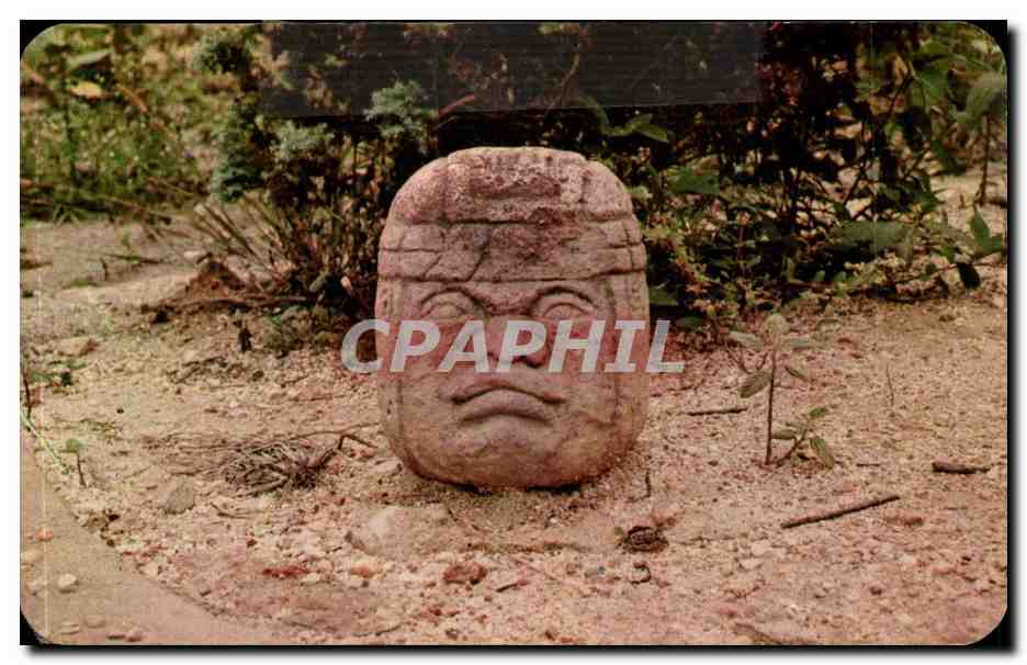 Aztekenskulptur — Museum La Venta — Mexfotocolor, Serie 255-A