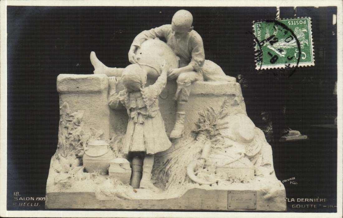 SAlon 1909 CPA La derniere goutte