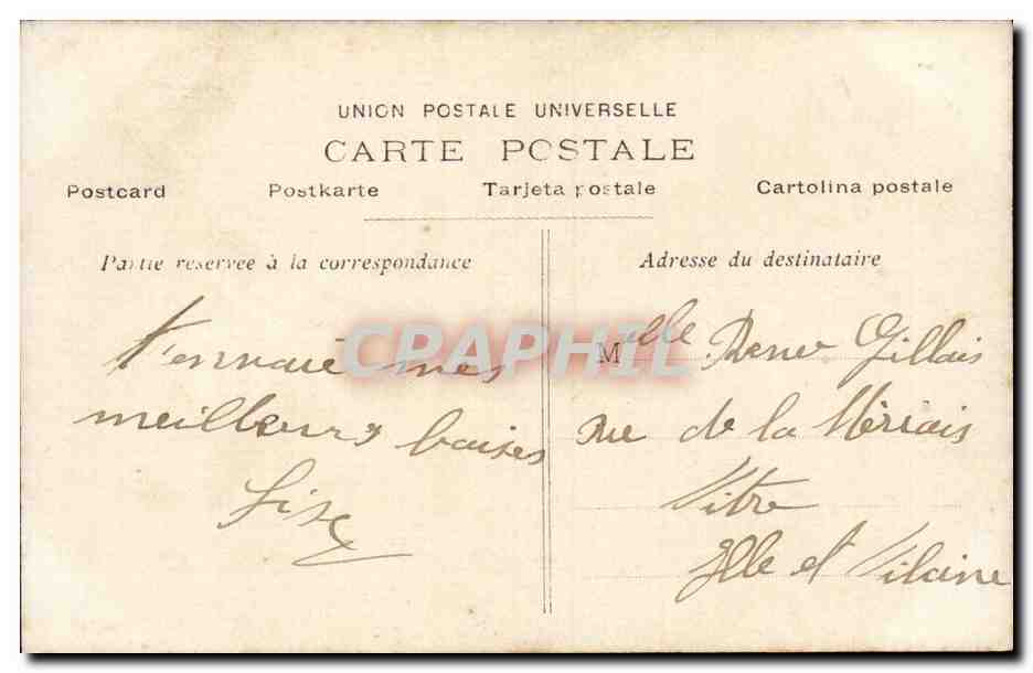 SAlon 1909 CPA La derniere goutte — Verso