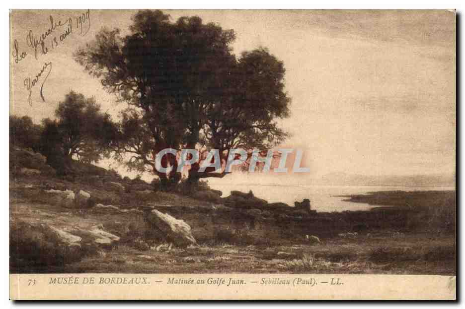 Musee de Bordeaux CPA Matinee au golfe Juan Sebilleau (Paul)