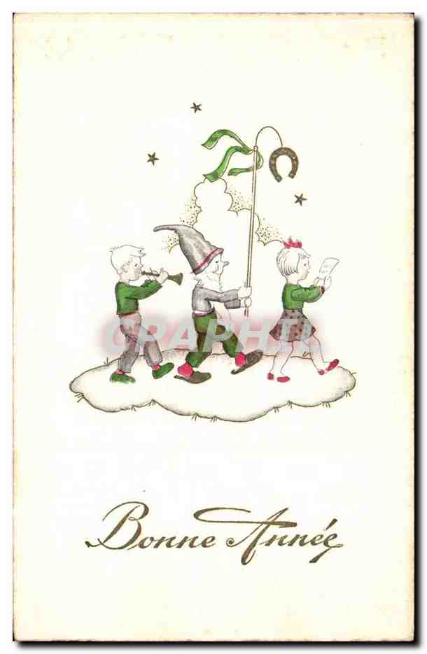 CPA Fantaisie Bonne annee 