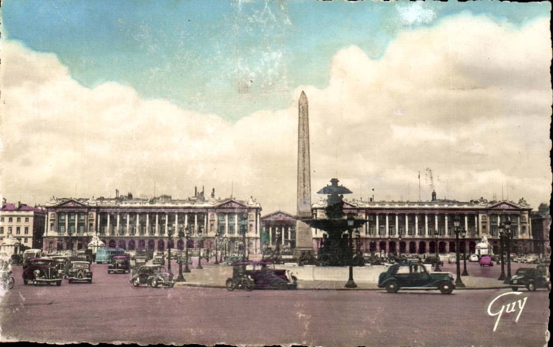 Paris CPA La place de la Concorde