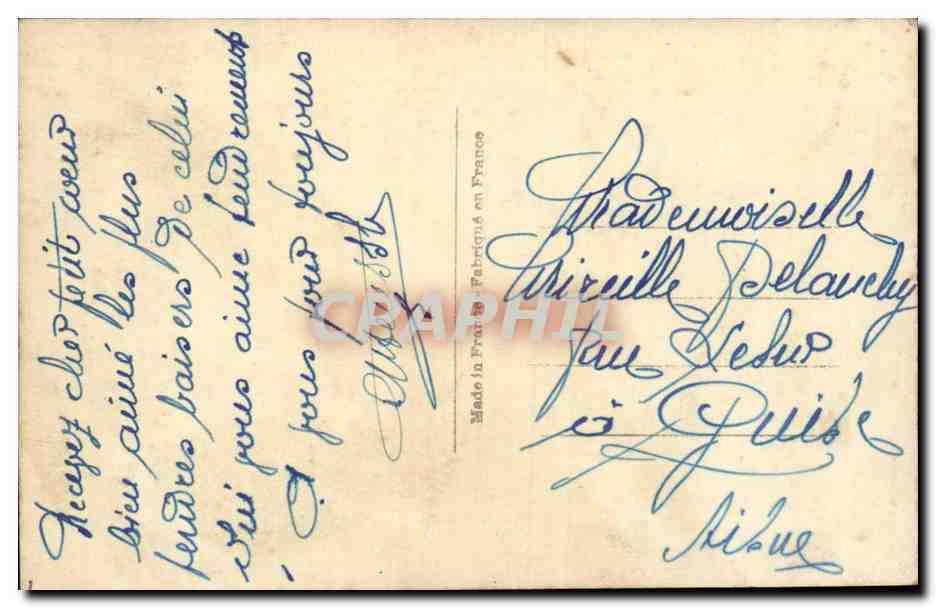 CPA Fantaisie Couple — Verso