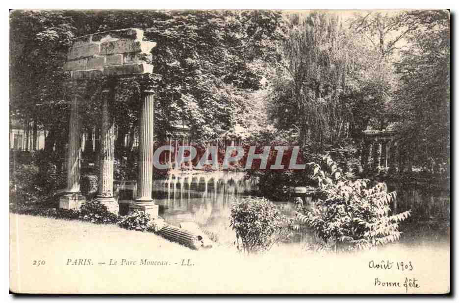 Paris CPA Le parc Monceau