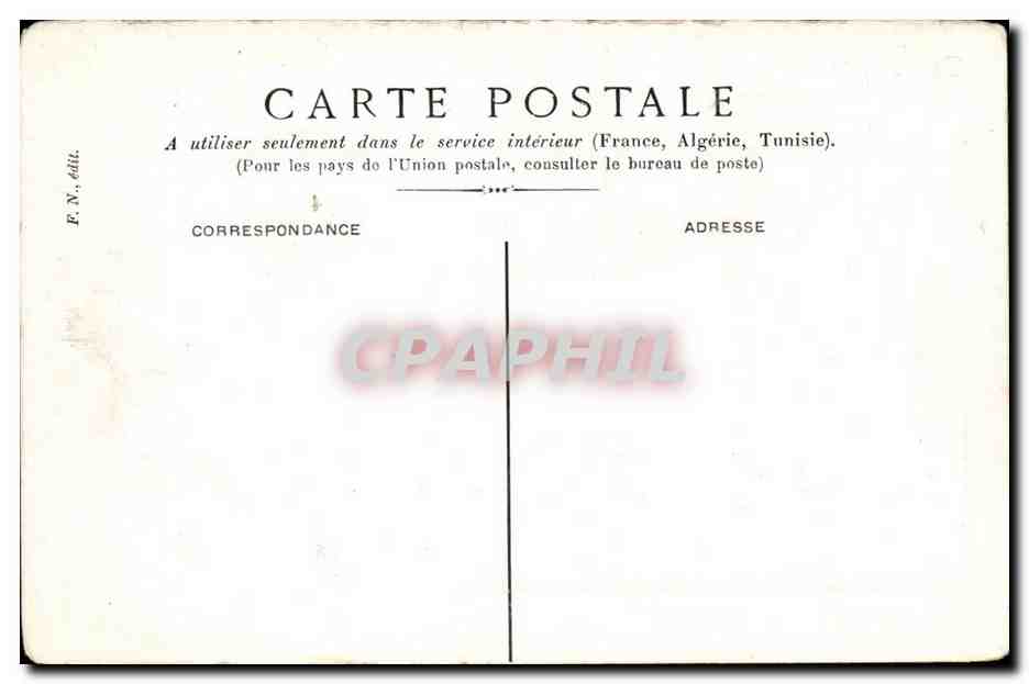 Paris CPA L'opera — Verso