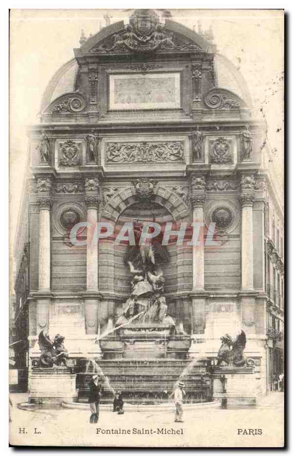 Paris CPA Fontaine Saint Michel