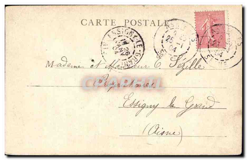 Paris CPA La fontaine Medicis — Rückseite