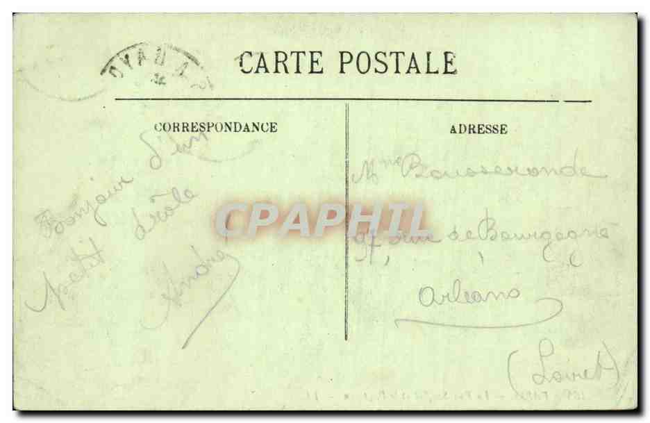 Paris CPA La rue Soufflot et le Pantheon  — Rückseite