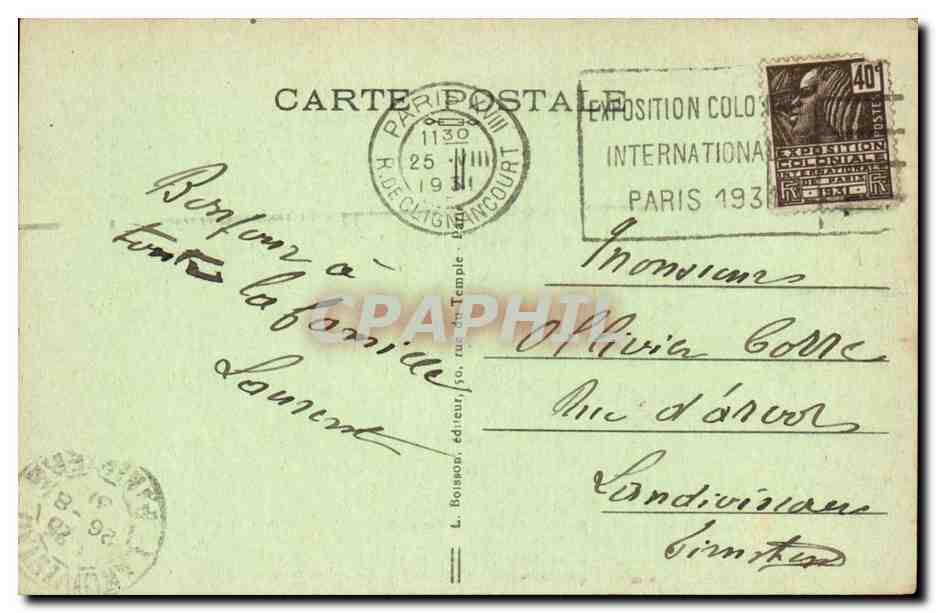 Paris — Basilique du Sacré-Cœur — L. Boisson, éditeur, n° 115 — Rückseite