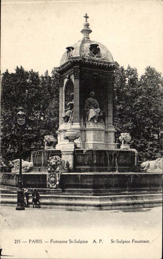 Paris CPA Fontaine Saint Sulpice