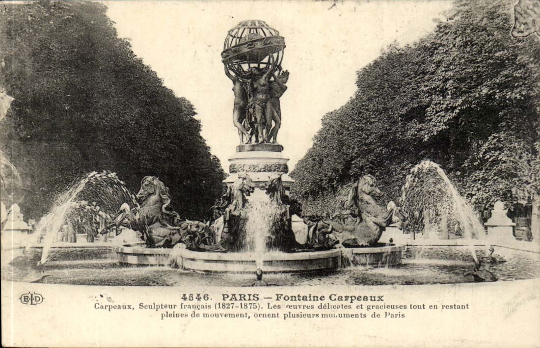 Paris CPA Fontaine CArpeaux 