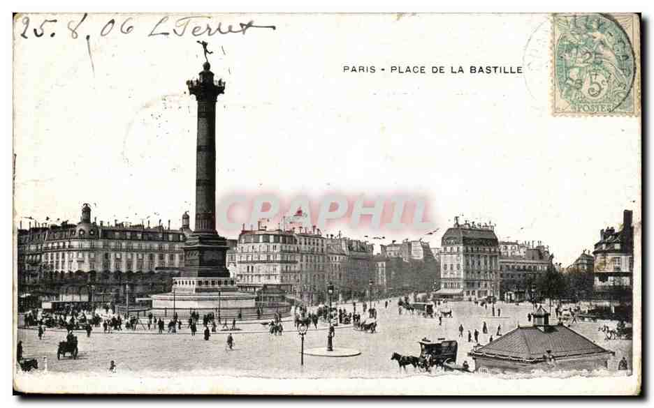 Paris CPA Place de la Bastille