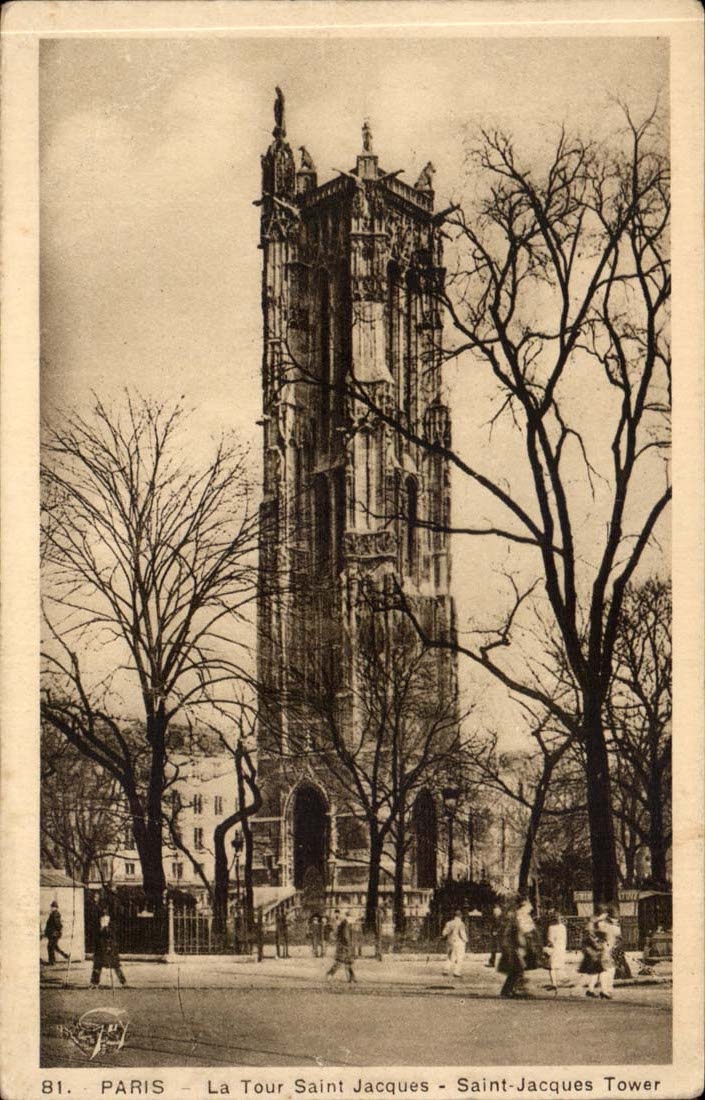 Paris CPA La Tour Saint Jacques 
