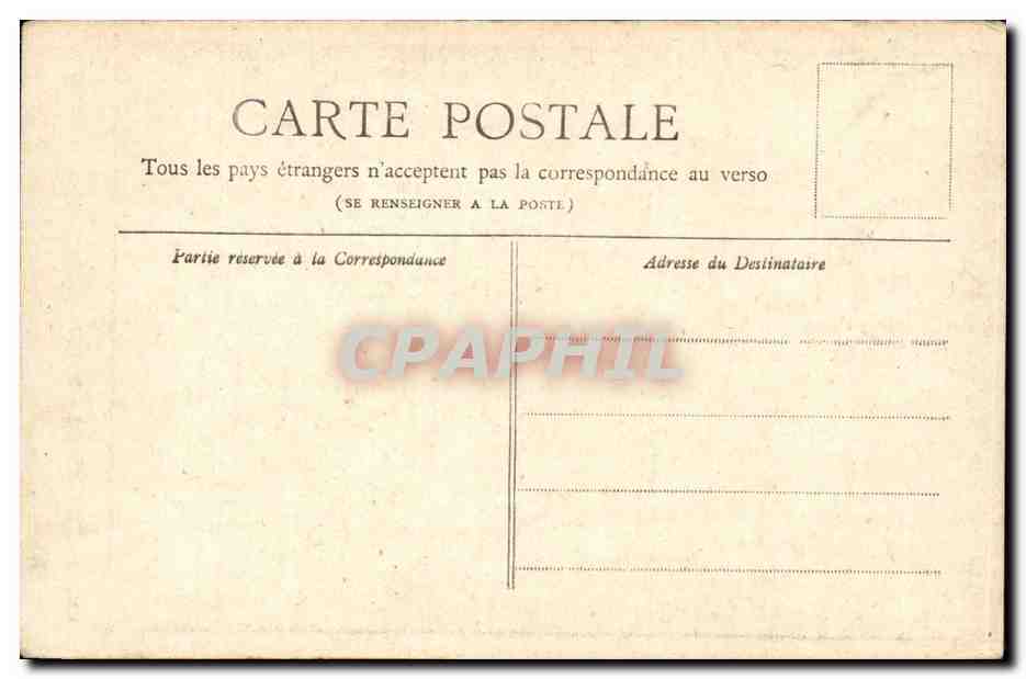 Paris CPA Horloge du palais de justice  — Rückseite