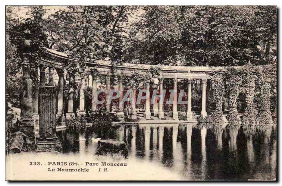 Paris CPA Parc Monceau La Naumachie