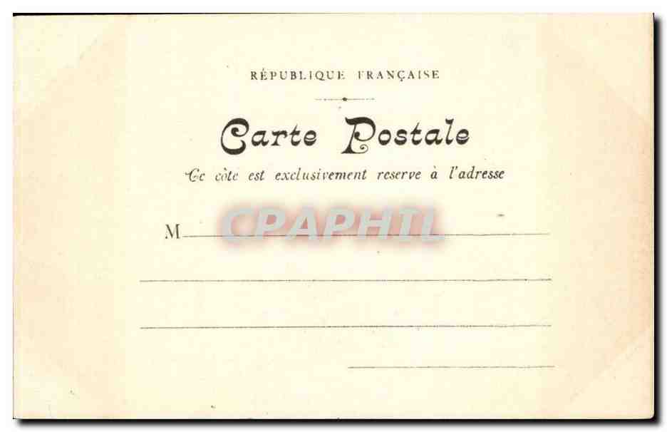 Rouen CPA Monument de Jeanne d'arc — Verso