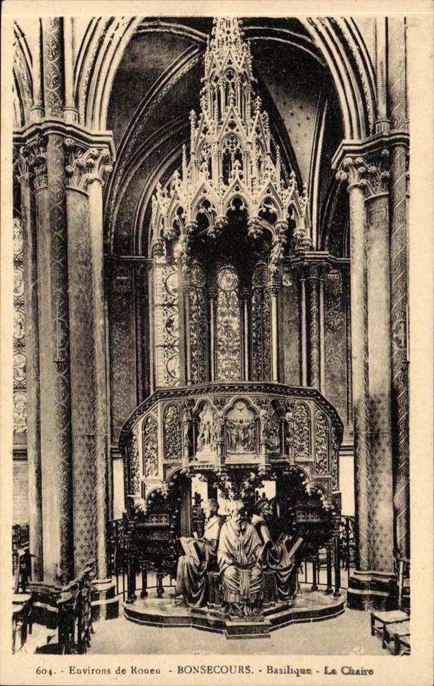 Environs de Rouen CPA Bonsecours Basilique La chaire