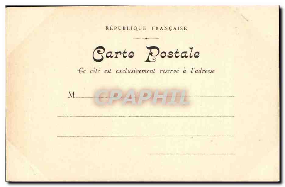 Rouen CPA Eglise Saint Vincent (portail lateral) — Verso